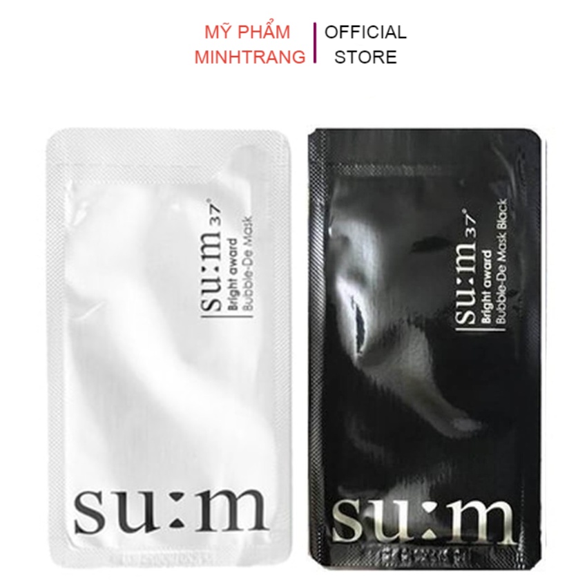 Mặt nạ trắng da Sum thải độc,dưỡng trắng da,sạch sâu lỗ chân lông,bổ sung than hoạt tính loại bỏ độc tố
