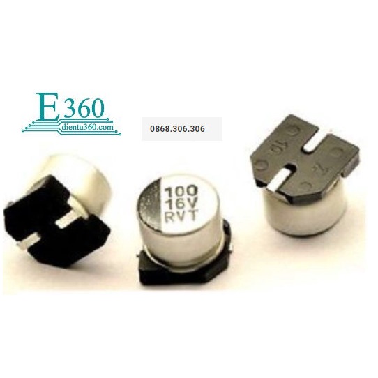 Tụ nhôm 100uF 16V 6.3x5.4mm
