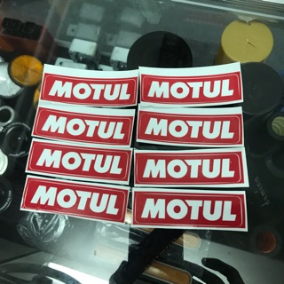 8 miếng tem dán  motul  đỏ dán mọi vị  trí của xe