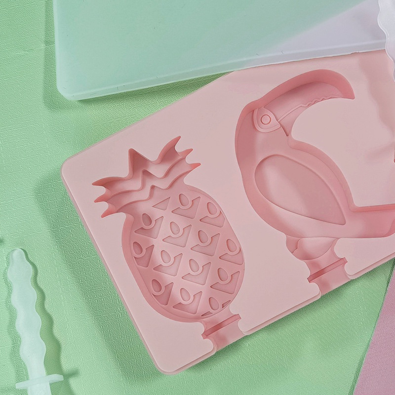 Khuôn Làm Kem Que Bằng Silicone Hình Trái Cây Sáng Tạo