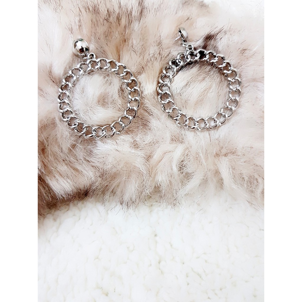 [ xả kho ]  - KHUYÊN TAI BẠC S925 CAO CẤP, HÀN QUỐC - E512