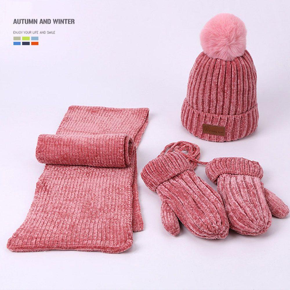 1 set Mũ Len Và Găng Tay Giữ Ấm Cho Bé MIHAN1