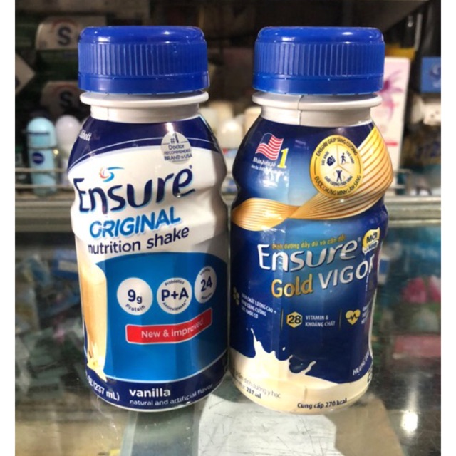 Sữa Bột Pha Sẵn Ensure Gold Hương Vani Hộp 237ml