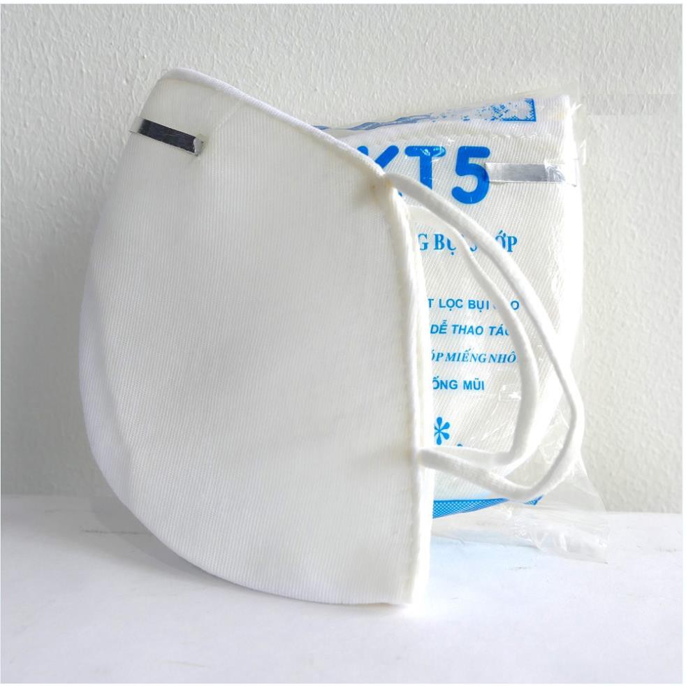 [HÀNG SẴN GIAO LUÔN] Khẩu trang 3 lớp KT 5 Nẹp bóp sống mũi vừa khít khuôn mặt,chống bụi kháng khuẩn cao. | BigBuy360 - bigbuy360.vn