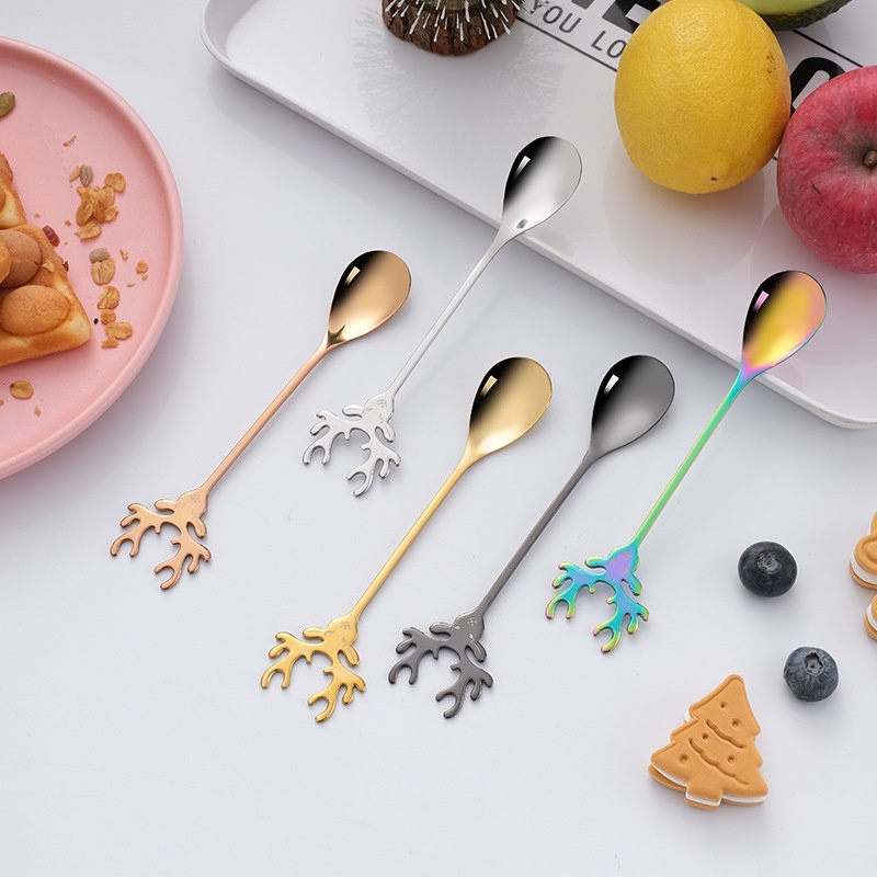 Muỗng Cà Phê Bằng Thép Không Gỉ 304 Thiết Kế Độc Đáo