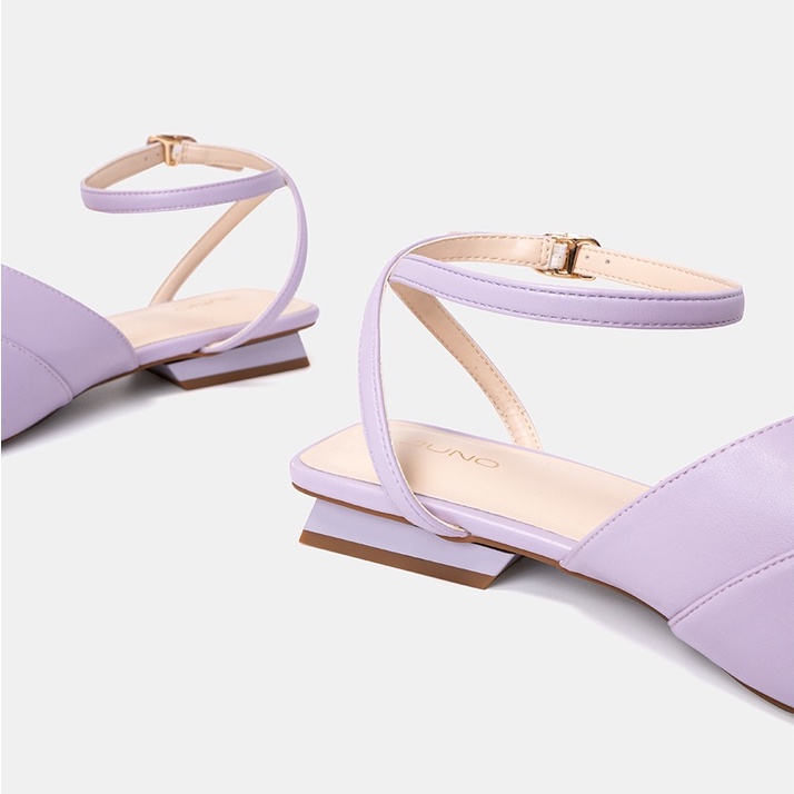 Giày Búp Bê Nữ 3cm Thời Trang JUNO Mũi Vuông Quai Mảnh BB03089