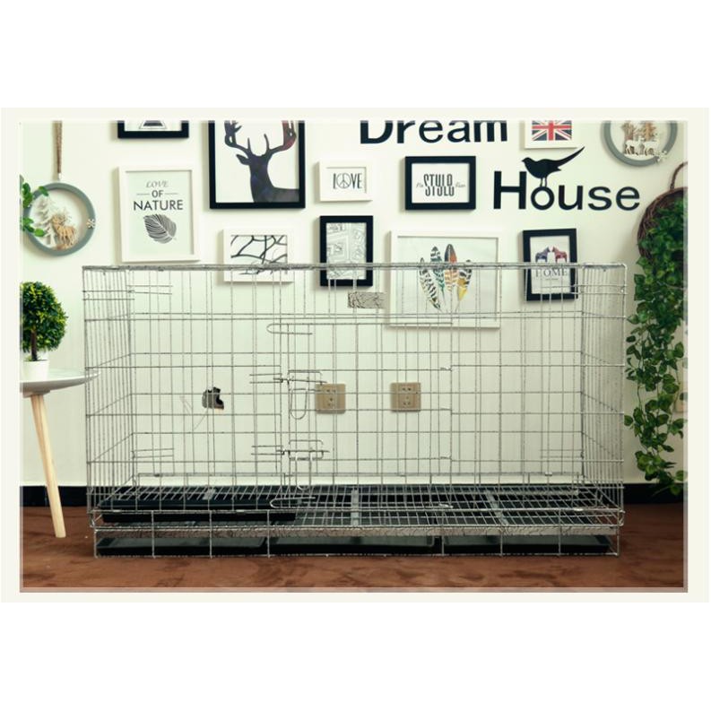 Chuồng Chó Lớn Vân Đá 1M3 Gấp Gọn Dành Cho Pet Lớn , Chuồng Thú Cưng sơn Tĩnh Điện. Tặng kèm khay