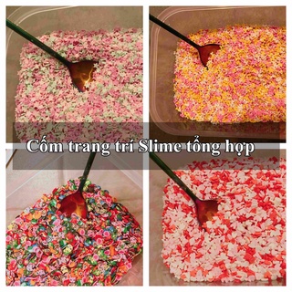 Cốm tổng hợp Nguyên Liệu Làm Và Trang Trí Slime