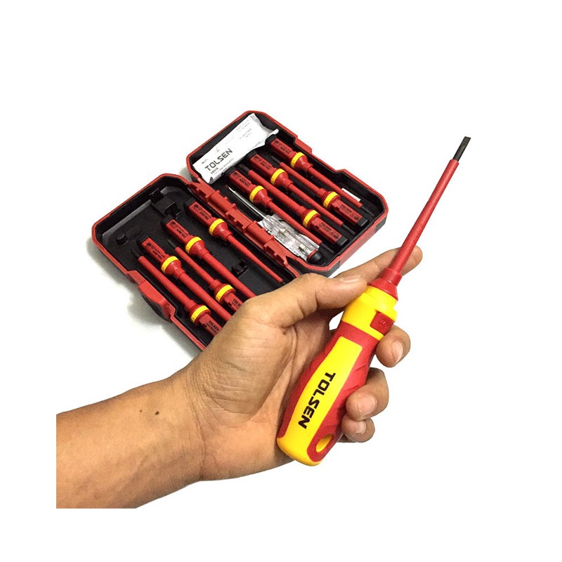Vít cách điện, Bộ tua vít chuyên dụng 13 chi tiết Tolsen 38016