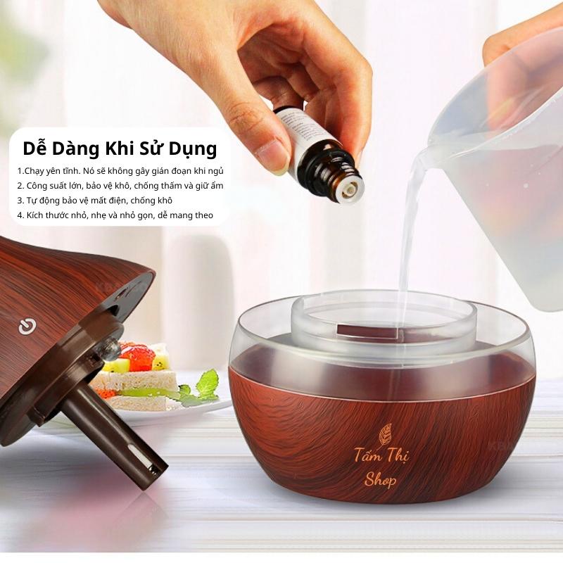 Máy Xông Tinh Dầu Aroma Máy Khuếch Tán Tinh Dầu Phun Sương 300ml Tỏa Hương Vĩnh Biệt Vi Khuẩn Mùi Hôi Ẩm Mốc & Đuổi Muỗi