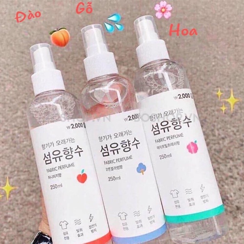 Xịt Thơm Quần Áo Fabric Perfume Hàn Quốc 250ml