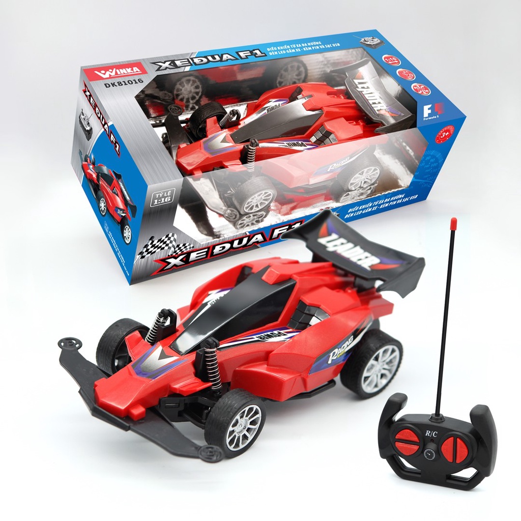 Đồ Chơi DuKa:Xe đua F1- Thần Gió DK 81095 +Tia Chớp DK81096 + Điều Khiển Từ Xa Có Đèn Led Và Pin Sạc DK 81016(Phan Loại)