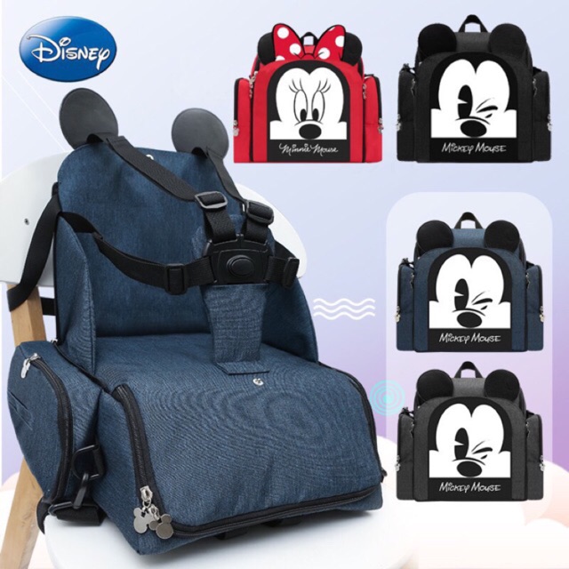 Ba lô đựng tã đồ ăn họa tiết Disney có sức chứa lớn 2 trong 1 chống thấm nước cho bé
