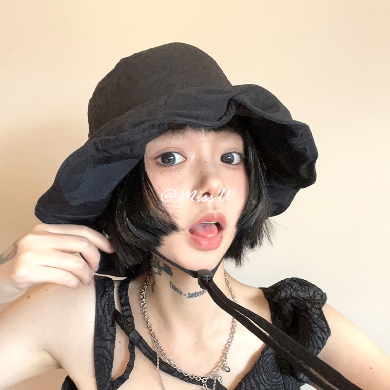 Mũ Tai Bèo Mỏng Chống Gió Màu Hồng Đào Dễ Thương Thời Trang Mùa Hè Cho Nữ