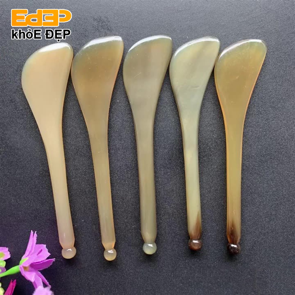 Cạo Gió Sừng Gạch Bạch Huyết - Dụng Cụ Diện Chẩn (Đánh Bay Vết Nhăn, Massage Ấn Huyệt, Thon Gọn Mặt, Làm Đẹp,...)