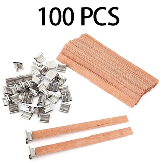 Set 100 bấc nến chất liệu gỗ