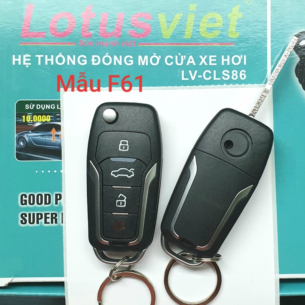 ( 12V / 24V ) Bộ Khóa Cửa (Lock Cửa) Remote Xe Ô Tô Lotus Việt kèm chuột - Loại gắn được công tắc + cửa tài điều khiển