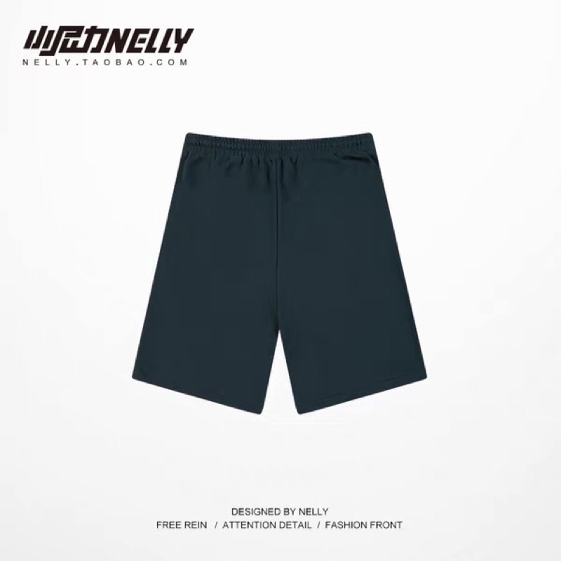 Quần đùi nelly nỉ sale (có sẵn) quần đùi xanh đen nỉ trơn