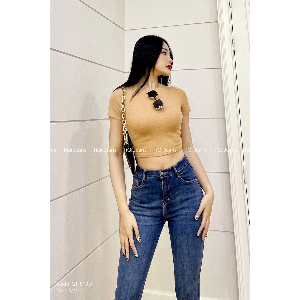 Quần Jean Skinny Nữ Lưng Vừa Vải Denim Co Giãn TiQi Jean G1-519