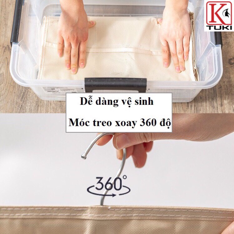 Túi treo đựng đồ lót, tất, vớ - túi 2 mặt, có nhiều ngăn