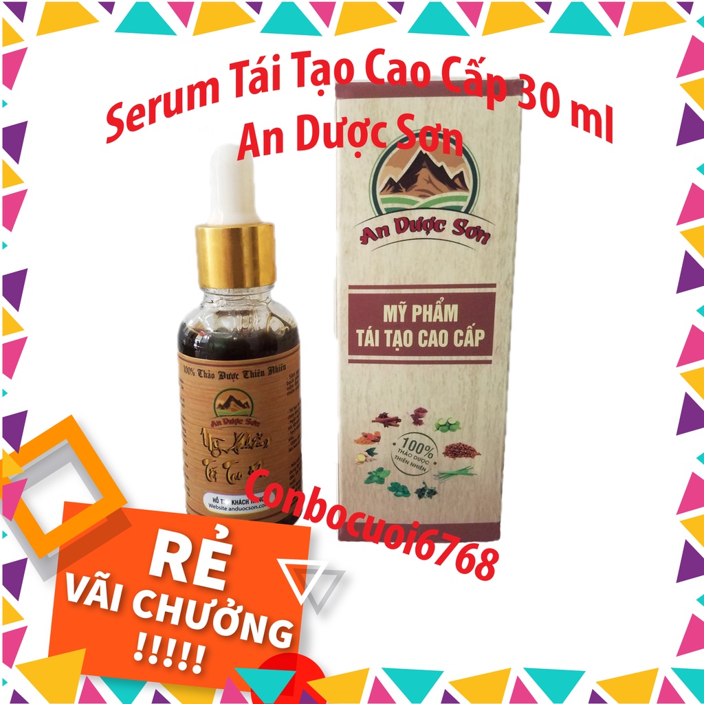 Láng mịn da sạch mụn Serum An Dược Sơn 30ml