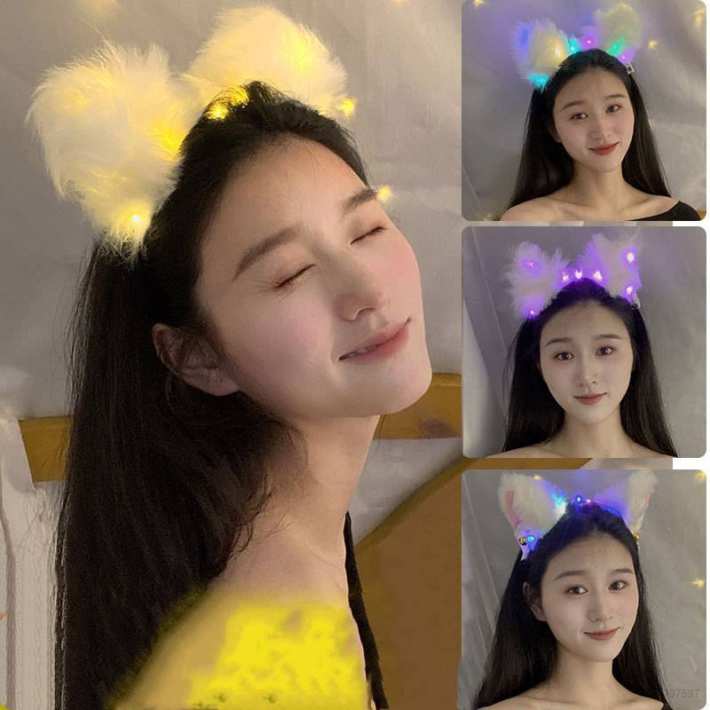 Cài tóc hình nơ có đèn led dễ thương cho bé gái