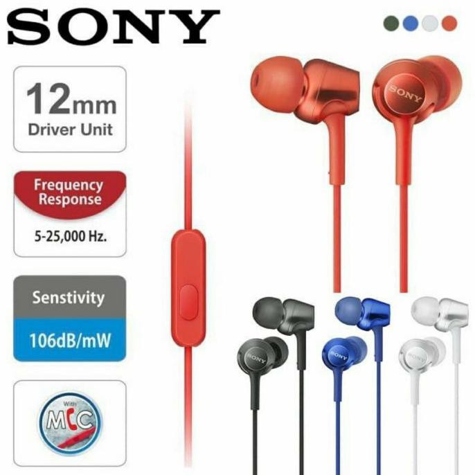 Tai Nghe Nhét Tai Sony Mdr-Ex255Ap Đen