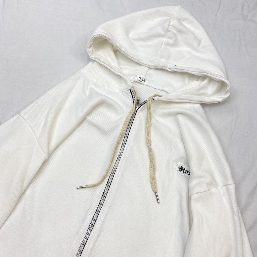 Áo Hoodie Zip Nam Nữ Mũ 2 Lớp Freesize STU 2 Màu