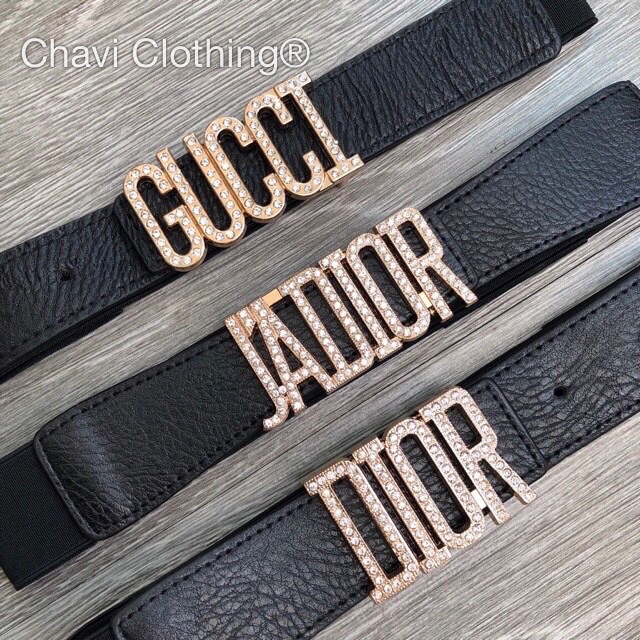 HOT SALE Thắt lưng đầm đính đá bản vừa 4cm tôn eo tôn dáng