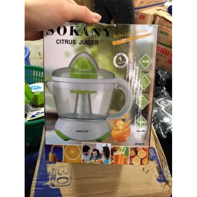 (BẢO HÀNH 2 năm ) , Máy vắt cam Sokany điện NHẬT BẢN - tự động , mạnh mẽ , hiện đại - đổi mới 7 ngày