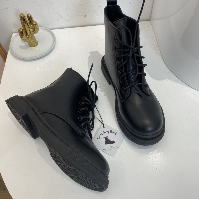 Boot Full Đen Đế Thấp Tràn Hàng Có Sẵn - Mã KQ122