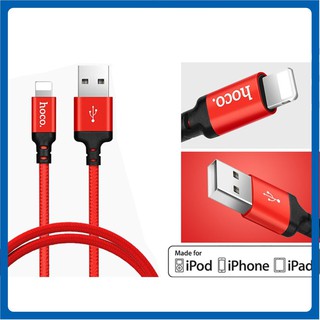 Dây cáp sạc Hoco X14 1m-2m Linghtning cho iPhone, iPad Cáp Tai nghe Airpod