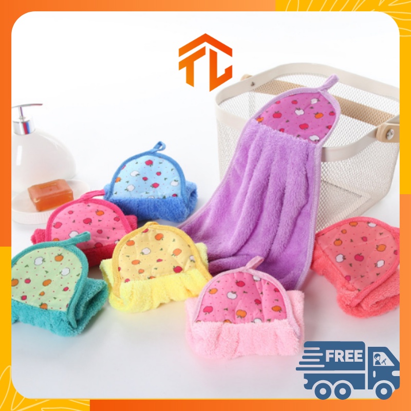 KHĂN LAU TAY NHÀ BẾP CÓ MÓC TREO-SIÊU THẤM NƯỚC