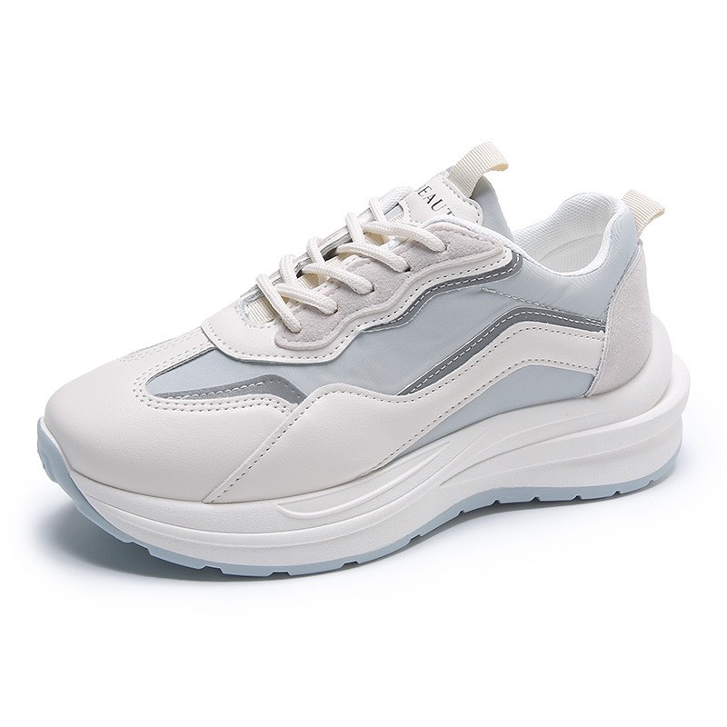 Giày MWC 0671 - Giày Thể Thao Nữ, Giày Sneaker Tăng Chiều Cao Sneaker Da Năng Động Cá Tính
