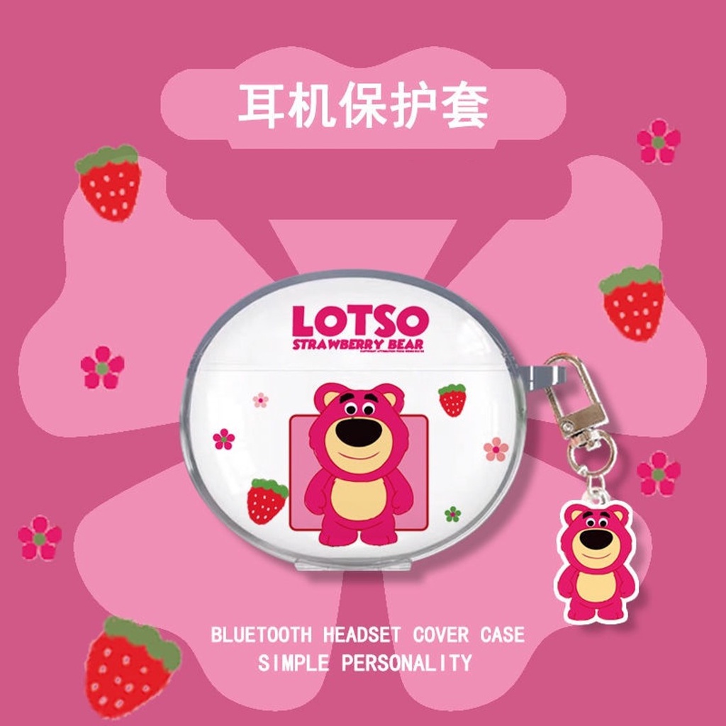 Dễ Thương Vỏ Bảo Vệ Hộp Sạc Tai Nghe oppo enco air 2 Trong Suốt Họa Tiết Hoạt Hình Cô Gái & Chú Chó yugui Dễ Thương