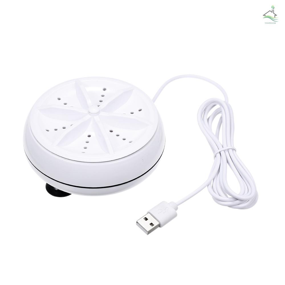 Máy Giặt Mini 2 Trong 1 Sử Dụng Sóng Siêu Âm Kèm Cáp USB Mang Theo Tiện Dụng