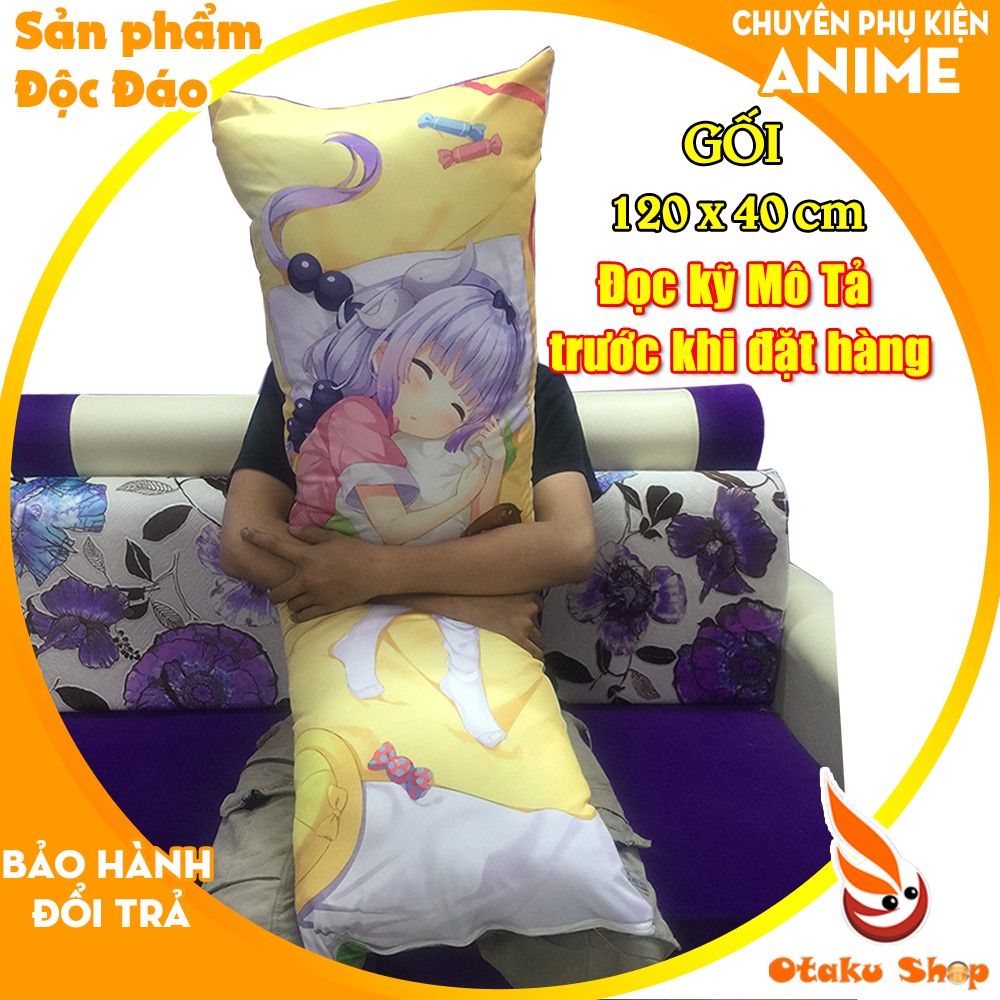 (Đọc mô tả trước khi đặt) Áo gối, Ruột Gối Anime 120 x 40 cm Kích thước dài 1m2 Vỏ gối có thể in tất cả hình Dakimakura