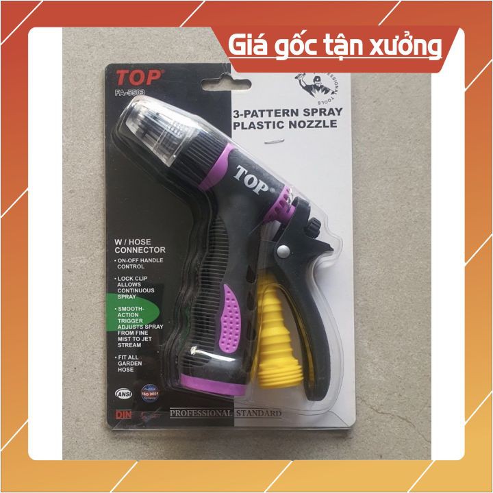 Vòi tưới cây đa năng,Vòi tưới cây tăng áp 1 tia 3 kiểu phun❖ Hàng chính hãng TOP FA-5503 ❖ Chuyên dụng tưới cây đa năng.