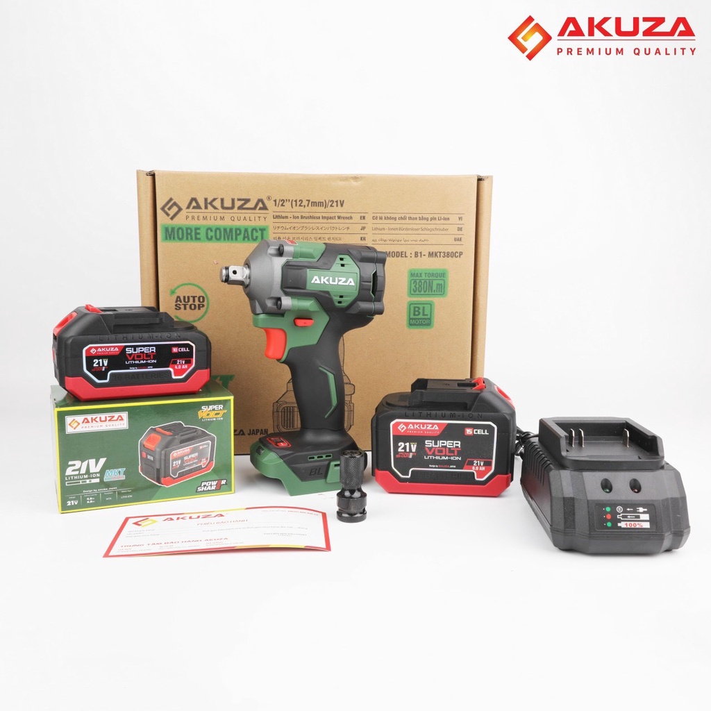 Máy siết bu lông pin AKUZA B1-MKT380CP  body
