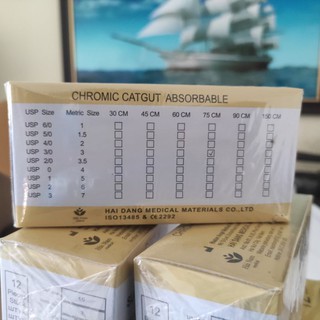 Chỉ catgut số 1/0, 2/0, 3/0, 4/0, 5/0