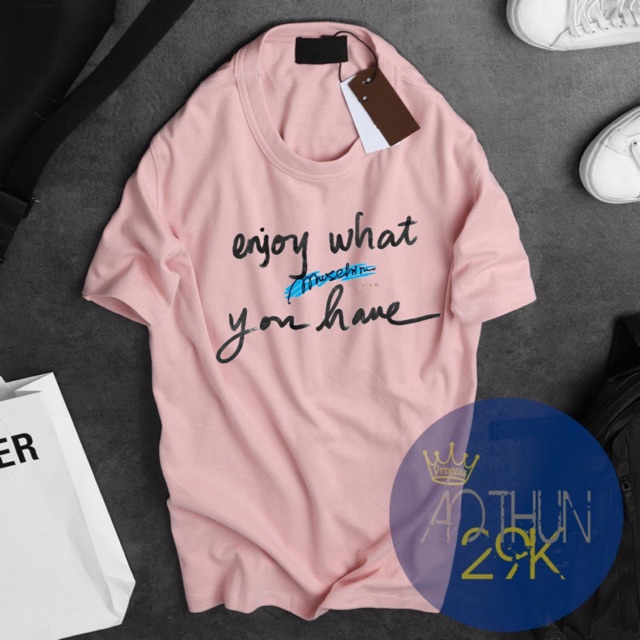 - ÁO THUN UNISEX MEANING SLOGAN ĐỦ MÀU