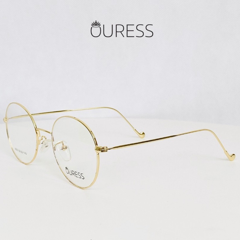 Gọng kính Tròn Hợp Kim Thương Hiệu Ouress 9630 Cực Nhẹ Thời Trang Unisex Nam Nữ