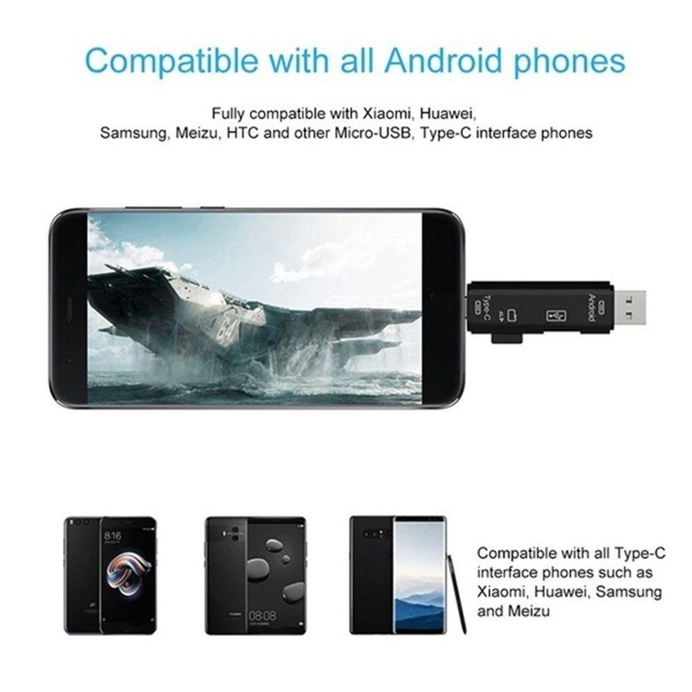 Đầu Đọc Thẻ Nhớ Đa Năng 5 Trong 1 Micro Usb 2.0 OTG