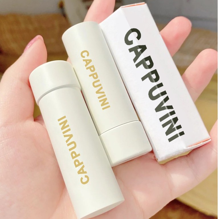 son dưỡng có màu nội địa trung Cappuvini peach có màu tự nhiên