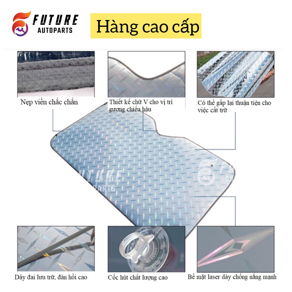 Tấm che chắn nắng, tấm xốp che nắng cho kính lái ô tô, xe hơi - Future Autoparts
