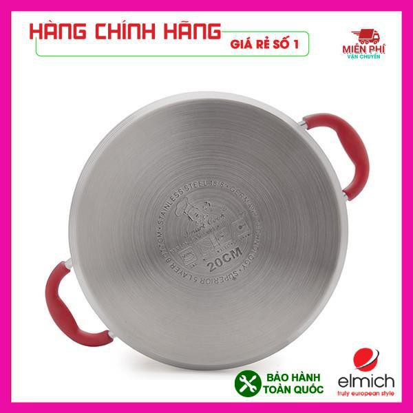 Bộ nồi inox Smartcook 3 chiếc size 16cm, 20cm, 24cm, bộ nồi elmich cao cấp, bảo hành 2 năm.