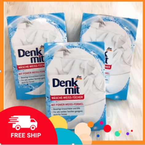 GIẤY TẨY TRẮNG QUẦN ÁO [ SIÊU RẺ] DENKMIT CỦA ĐỨC TIỆN LỢI DỄ SỬ DỤNG HỘP 20 MIẾNG [MẪU MỚI 2020]