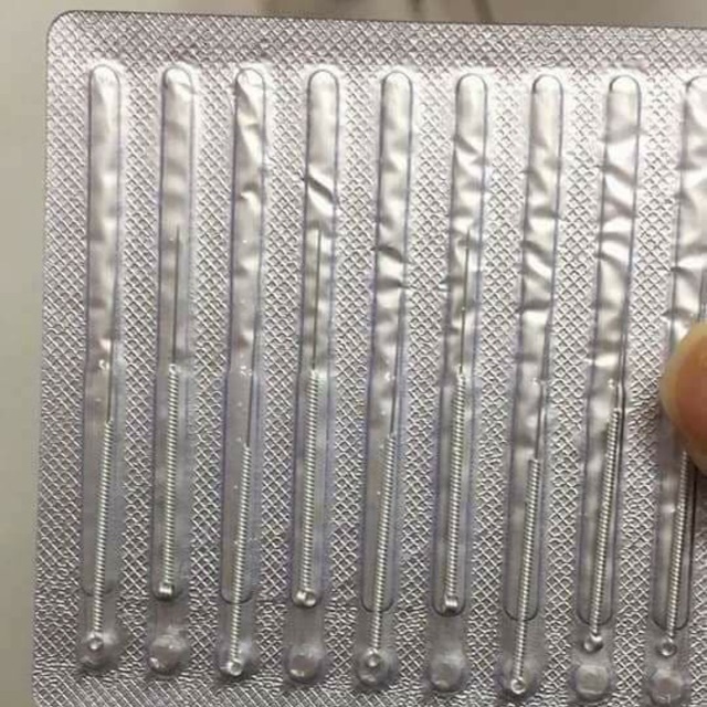 Hộp 100 kim đốt bé, kim châm cứu, đốt nốt ruồi, nám, tàn nhang