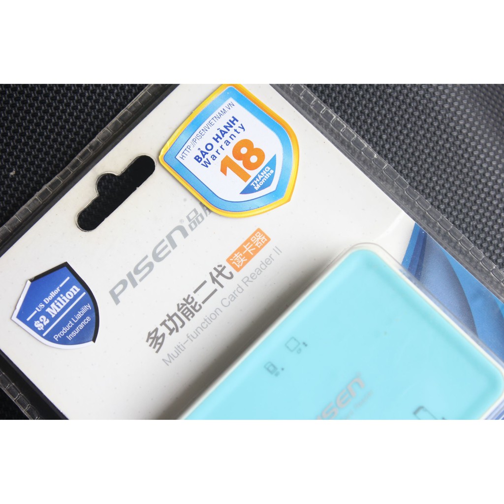 Đầu đọc thẻ nhớ máy ảnh Pisen đa năng ♥️Freeship♥️ Giảm 30k khi nhập MAYT30 - Đầu đọc thẻ CF thẻ SD MicroSD Pisen