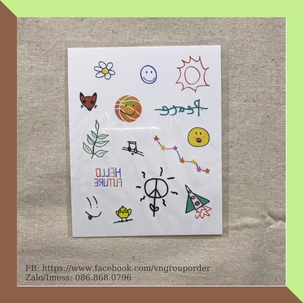 Sticker hình dán album Hello Future